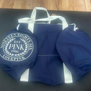 Canvas Duffle Bag pink Victoria secret